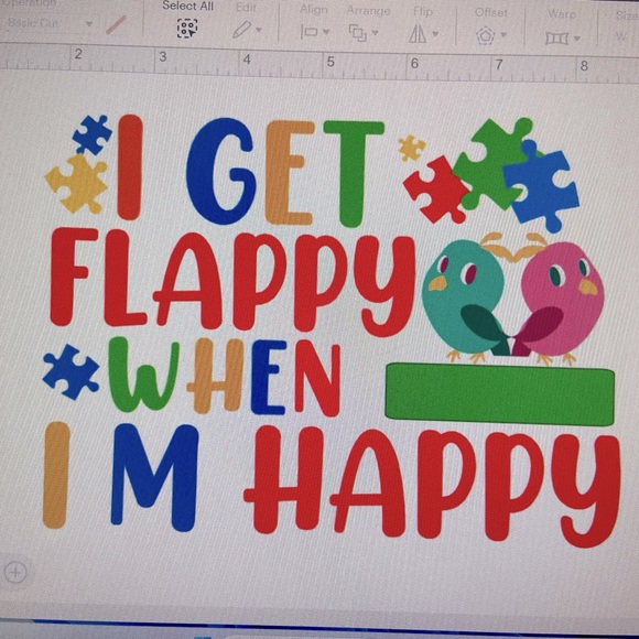 Autism t-shirt and (1)8.5x11 page of vinyl stickers (inspirational autism) NWT - Picture 3 of 3